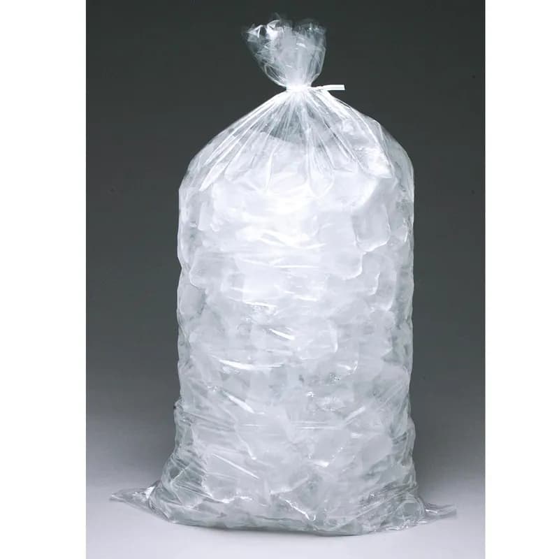 Ice Bag 9X18 IN 5 LB Metallocene (MET) 1.2MIL Clear Plain With Open Ended Closure 1000/Case