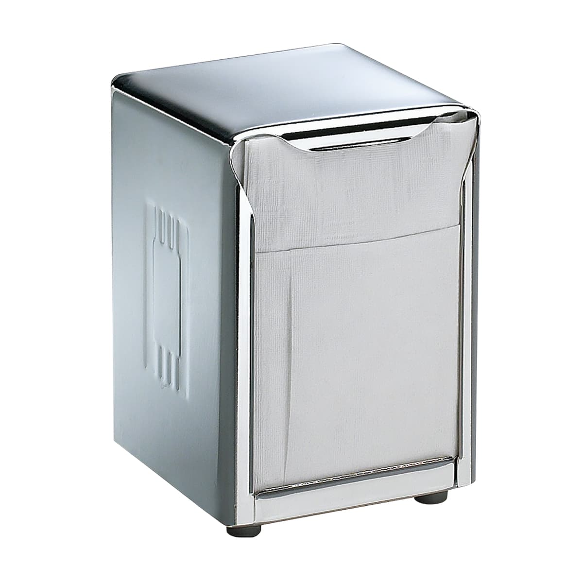 Napkin Dispenser Full Chrome Steel Tabletop 1/Each