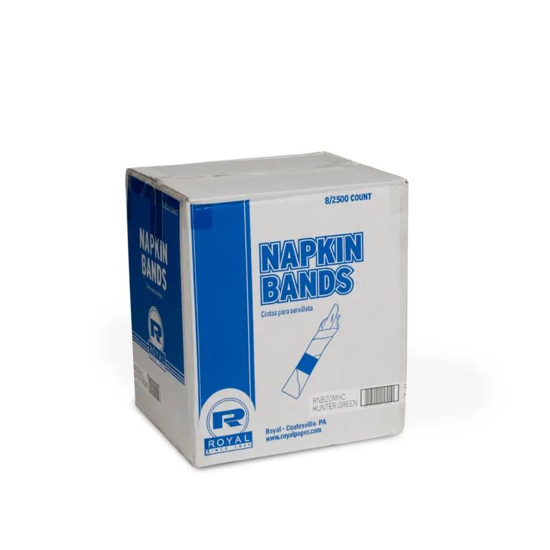 Napkin Bands 4.25X1.5 IN Hunter Green Paper Adhesive 20000/Case