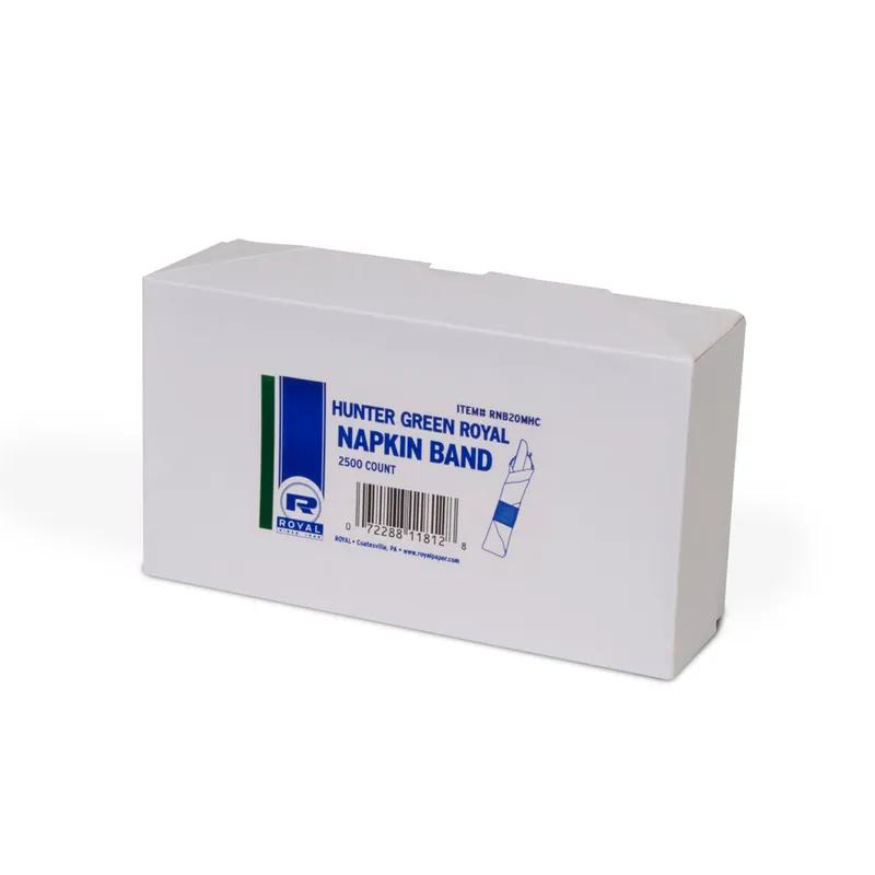 Napkin Bands 4.25X1.5 IN Hunter Green Paper Adhesive 20000/Case