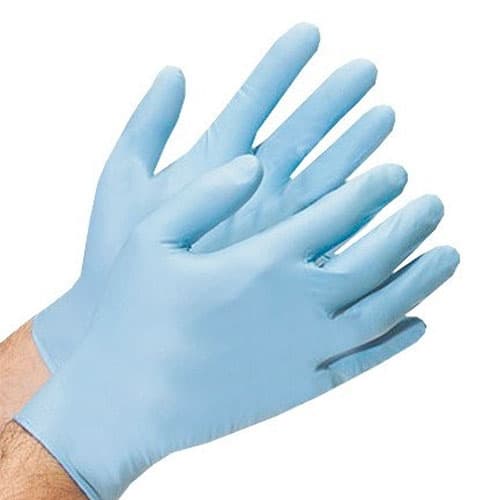 Gloves Large (LG) Blue 2MIL Nitrile Powder-Free Light Weight 1000/Case