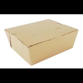 ChampPak #8 Take-Out Box Fold-Top 6X4.75X2.5 IN Clay-Coated Paperboard Kraft Rectangle 300/Case