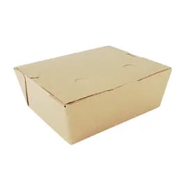 ChampPak #8 Take-Out Box Fold-Top 6X4.75X2.5 IN Clay-Coated Paperboard Kraft Rectangle 300/Case