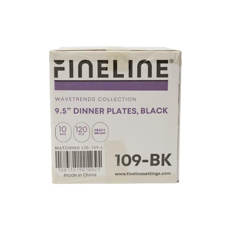 Wavetrends Plate PS Black 120/Case