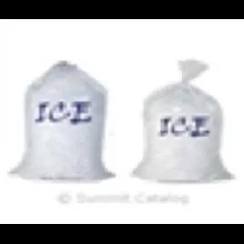Ice Bag 11X20 IN 8 LB LDPE MET 1.2MIL Clear With Open Ended Closure FDA Compliant With Ties 1000/Case
