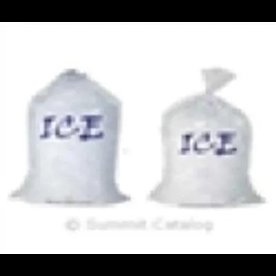 Ice Bag 11X20 IN 8 LB LDPE MET 1.2MIL Clear With Open Ended Closure FDA Compliant With Ties 1000/Case