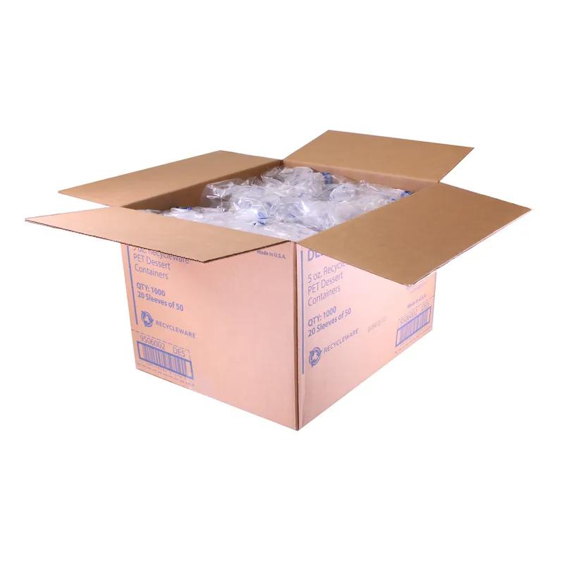 Recycleware® Indulge® Dessert Container Base 5 OZ RPET Clear Round 1000/Case