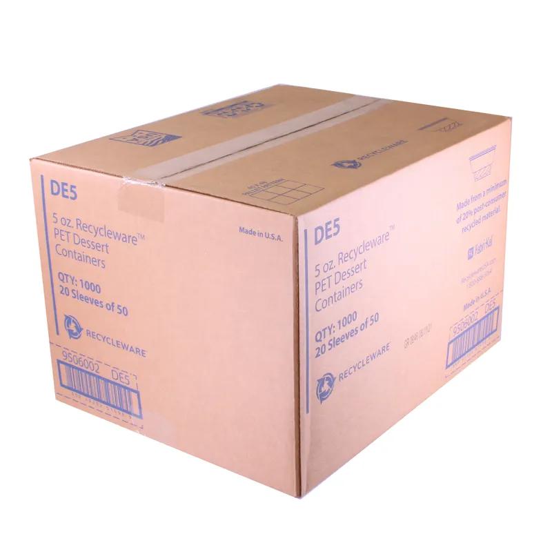 Recycleware® Indulge® Dessert Container Base 5 OZ RPET Clear Round 1000/Case
