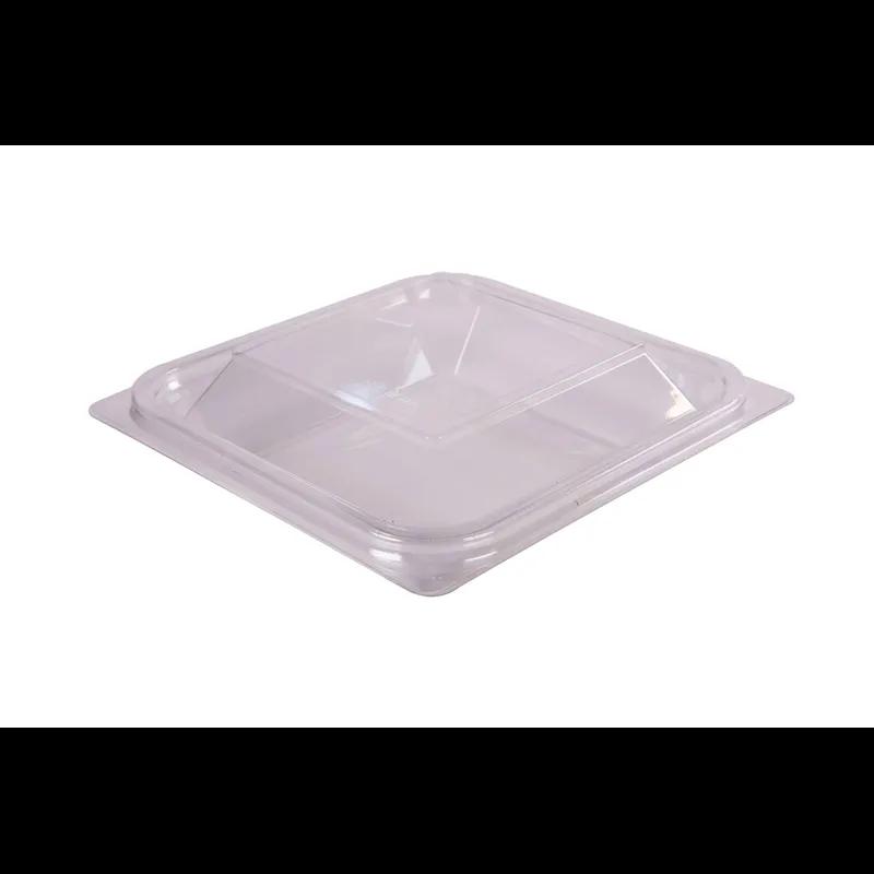 Fresh-Pak StackerZ Take-Out Container Base & Lid Combo With Dome Lid 24 OZ PET Clear Square 250/Case