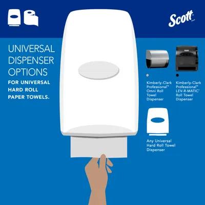 Scott® Roll Paper Towel 8X8 IN 400 FT White Hardwound Core 400 Sheets/Roll 12 Rolls/Case 4800 Sheets/Case