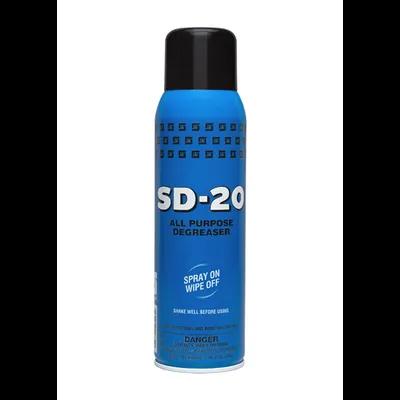 SD-20® Citrus Scent Degreaser All Purpose Cleaner 20 FLOZ Multi Surface Alkaline Aerosol RTU 12/Case