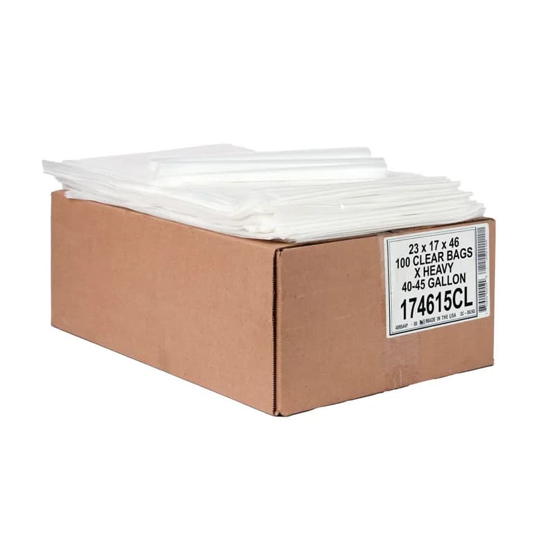 Poly Liner 40X46 IN Clear Resin 1.5MIL 100/Case