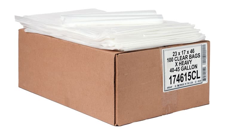 Poly Liner 40X46 IN Clear Resin 1.5MIL 100/Case