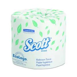 Scott® Essential Toilet Paper & Tissue Roll 4X4 IN 1PLY White Core Standard (SRB) 1210 Sheets/Roll 80 Rolls/Case