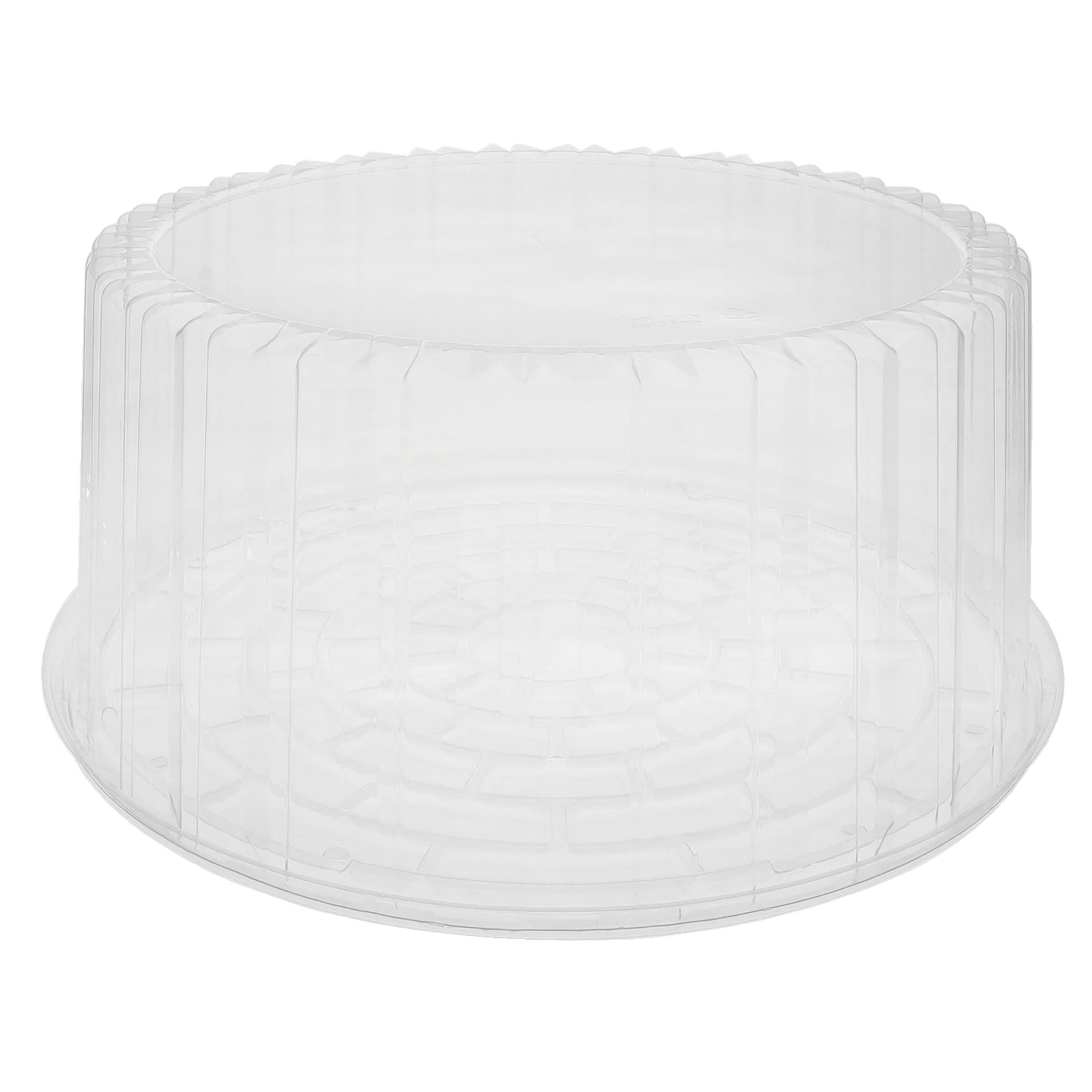 Showcake Cake Container & Lid Combo With High Dome Lid 10 OZ 12X5 IN OPS Clear Round 55/Case