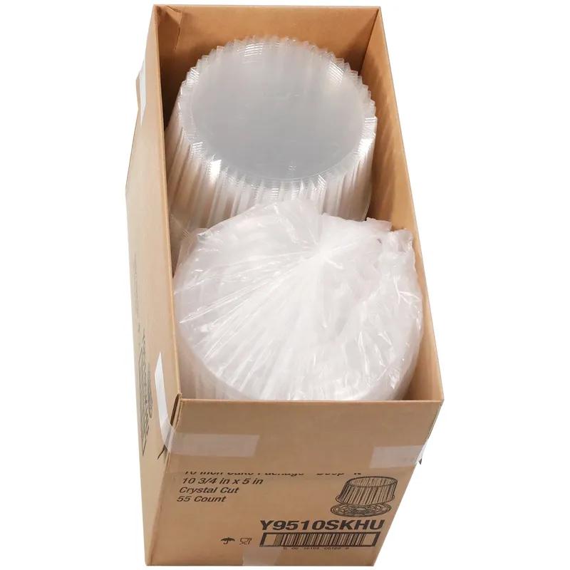 Showcake Cake Container & Lid Combo With High Dome Lid 10 OZ 12X5 IN OPS Clear Round 55/Case