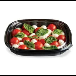 Fresh 'n Clear® Bowl Large (LG) 32 OZ PET Black Square 150/Case