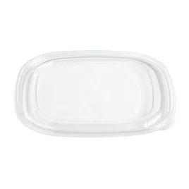Fresh 'n Clear® Lid Flat Large (LG) 9X9X0.33 IN 1 Compartment PET Clear Square For 32-48-64 OZ Bowl Unhinged 150/Case