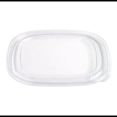 Fresh 'n Clear® Lid Flat Large (LG) 9X9X0.33 IN 1 Compartment PET Clear Square For 32-48-64 OZ Bowl Unhinged 150/Case