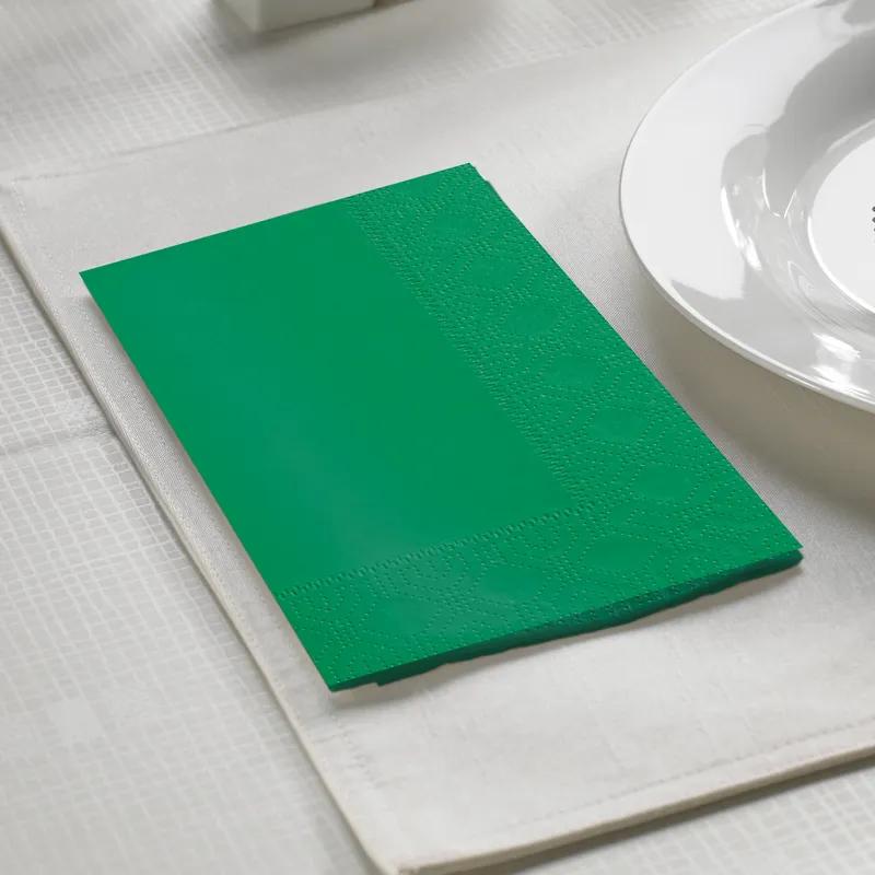 Dinner Napkins Green Paper 2PLY 1/8 Fold 1000/Case