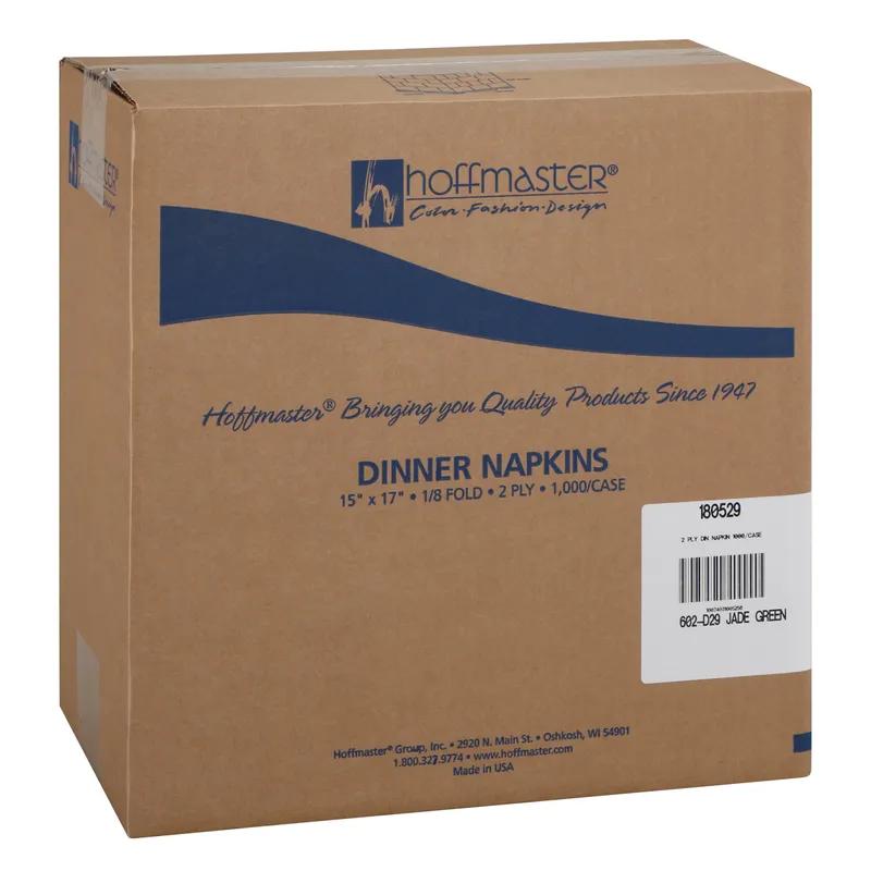 Dinner Napkins Green Paper 2PLY 1/8 Fold 1000/Case