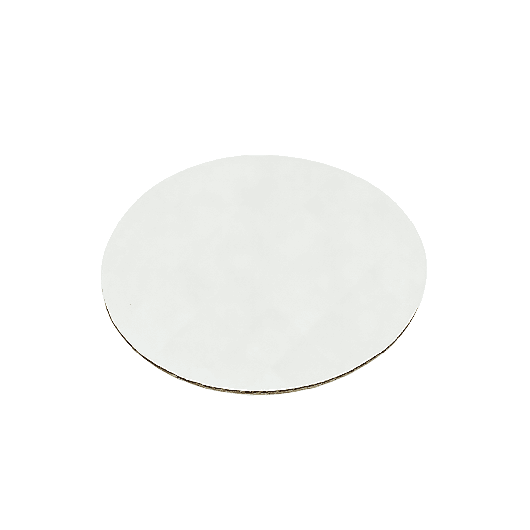 Cake Circle 8 IN Corrugated Paperboard White Round Single Wall 500/Case