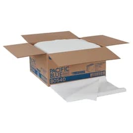 Pacific Blue Select Bath Towel Rag 19.5X39 IN 1 Airlaid Paper Cellulose White 1/2 Fold High Capacity 200/Case