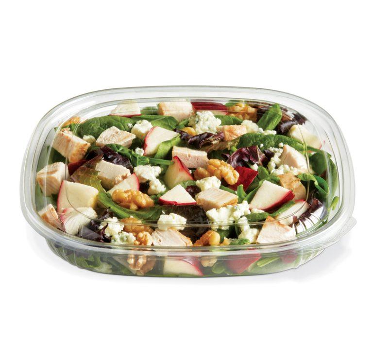 Fresh 'n Clear® Bowl Large (LG) 32 OZ PET Clear Square Shallow 150/Case
