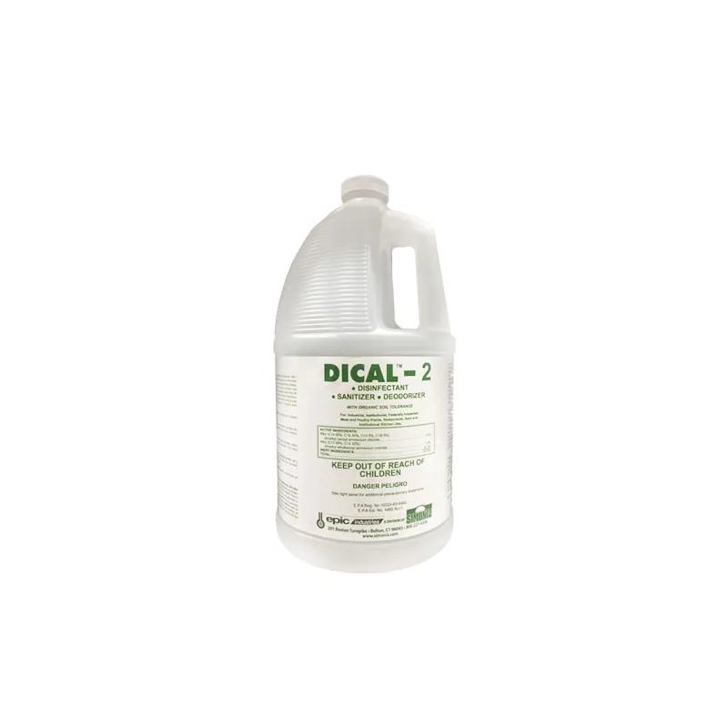 Epic Dical-2 Unscented Disinfectant 1 GAL Multi Surface Concentrate Quat 4/Case