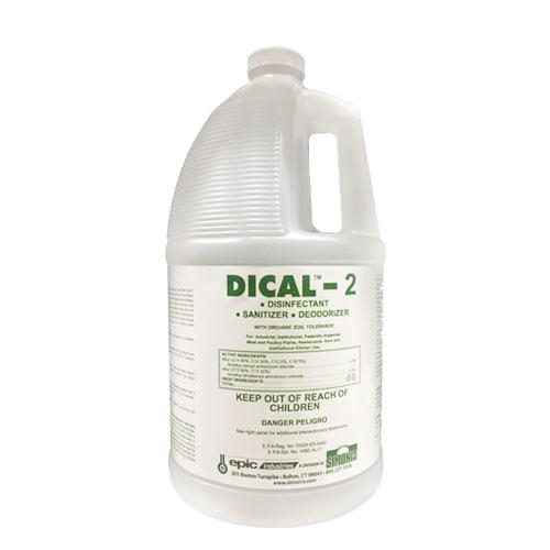 Epic Dical-2 Unscented Disinfectant 1 GAL Multi Surface Concentrate Quat 4/Case