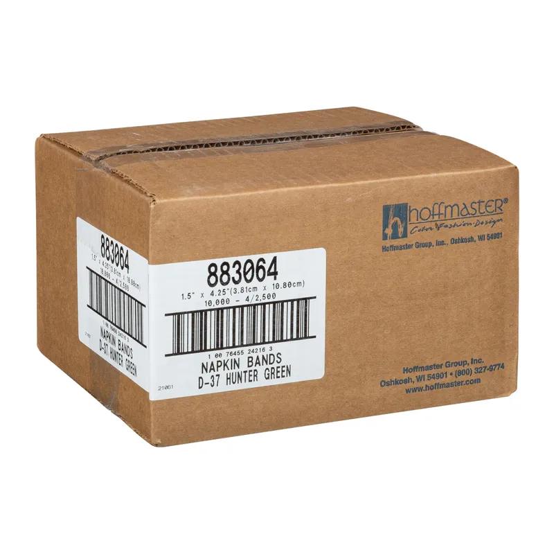 Napkin Bands 4.25X1.50 IN Hunter Green Paper Flat 1/Case