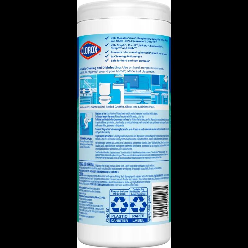 Clorox® Fresh Scent One-Step Disinfectant Multi Surface Wipe Bleach-Free Antibacterial 35 Count/Pack 12 Packs/Case