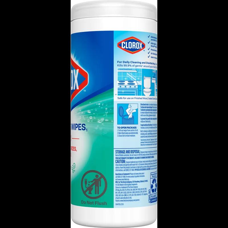 Clorox® Fresh Scent One-Step Disinfectant Multi Surface Wipe Bleach-Free Antibacterial 35 Count/Pack 12 Packs/Case