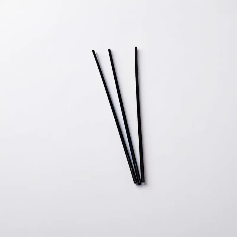 Sip Stirrer 7.5 IN OPS Black Unwrapped Hollow 10000/Case