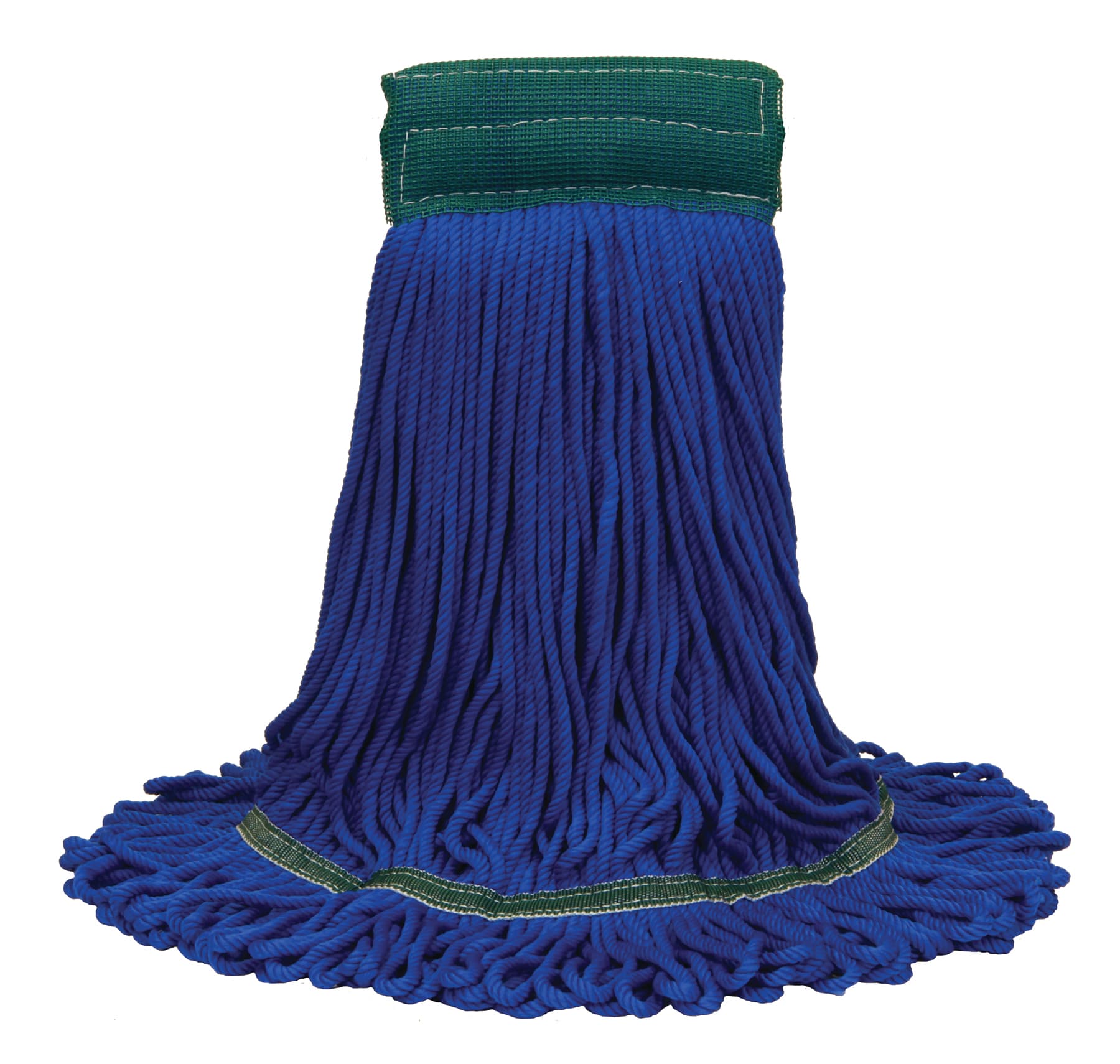 MaxiPlus® Mop Head Medium (MED) Blue Microfiber Loop End 5IN Headband 12/Case