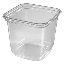 Deli Container Base 24 OZ PET Clear Square 500/Case