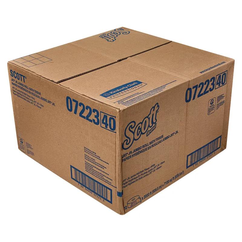 Scott® Essential Toilet Paper & Tissue Roll 3.55IN X2000FT 1PLY White Core Jumbo (JRT) 2000 Sheets/Roll 12 Rolls/Case