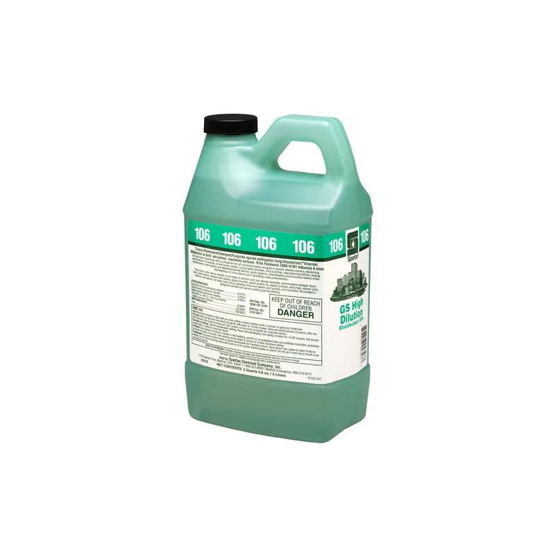 Green Solutions® High Dilution Disinfectant® 256 106 Fragrance Free Cleaner Deodorizer 2 L Multi Surface Neutral 4/Case