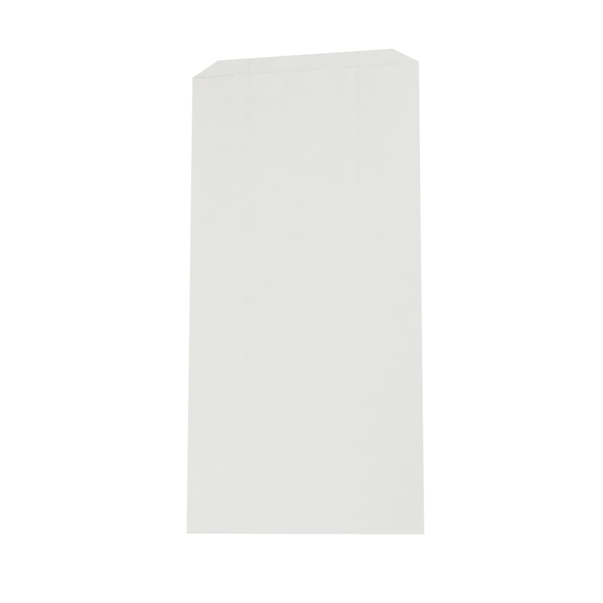 Bread Bag 8.5X4.5X14 IN Bleached Kraft Paper White Unprinted Gusset 1000/Case