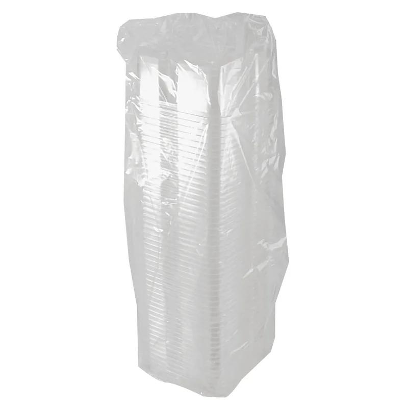 Greenware® Deli Container Base 30 OZ 2 Compartment PLA Clear Square 300/Case