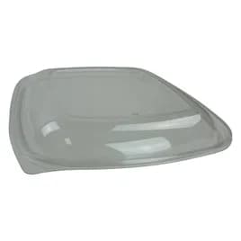 Lid Dome 10.8X10.8X1.25 IN 1 Compartment PET Clear Square For 80-160 OZ Bowl Unhinged 50/Case