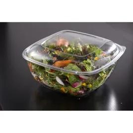 Lid Dome 10.8X10.8X1.25 IN 1 Compartment PET Clear Square For 80-160 OZ Bowl Unhinged 50/Case