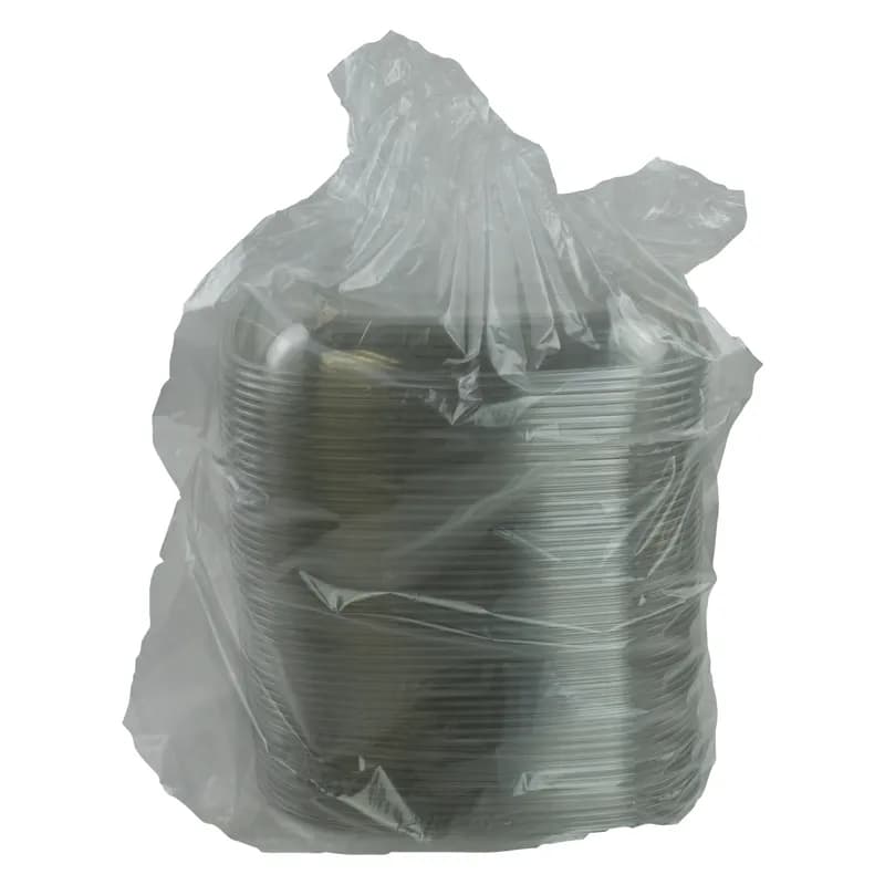 Lid Dome 10.8X10.8X1.25 IN 1 Compartment PET Clear Square For 80-160 OZ Bowl Unhinged 50/Case