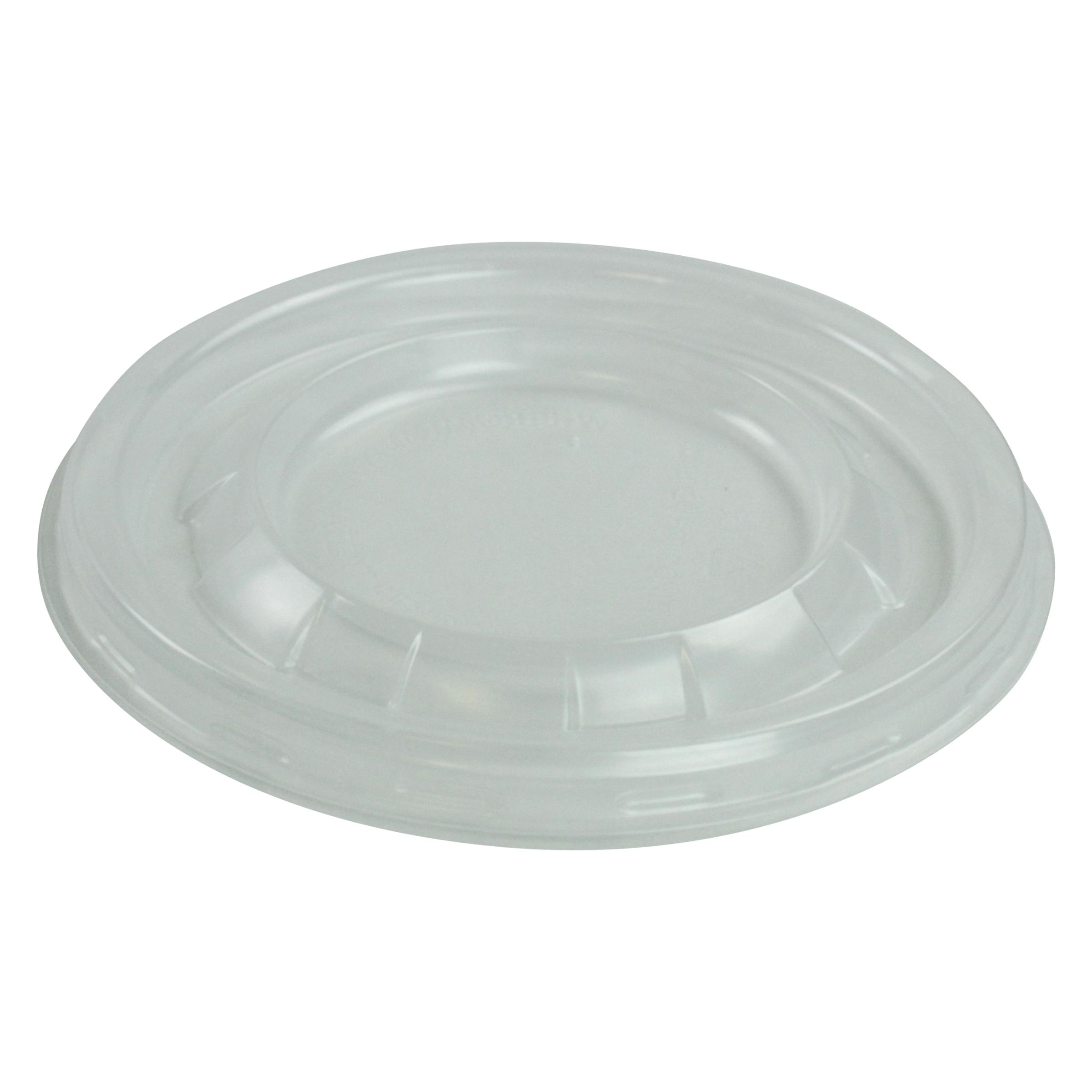 Lid Flat 5.2X0.34 IN 1 Compartment PP Clear Round For 8-12-16 OZ Bowl Unhinged 1000/Case