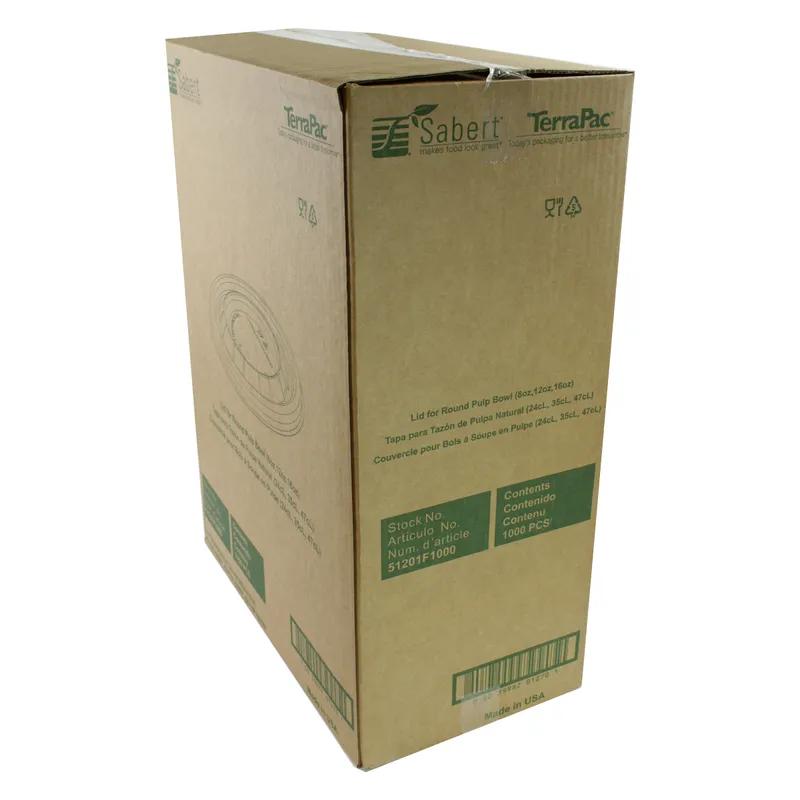 Lid Flat 5.2X0.34 IN 1 Compartment PP Clear Round For 8-12-16 OZ Bowl Unhinged 1000/Case