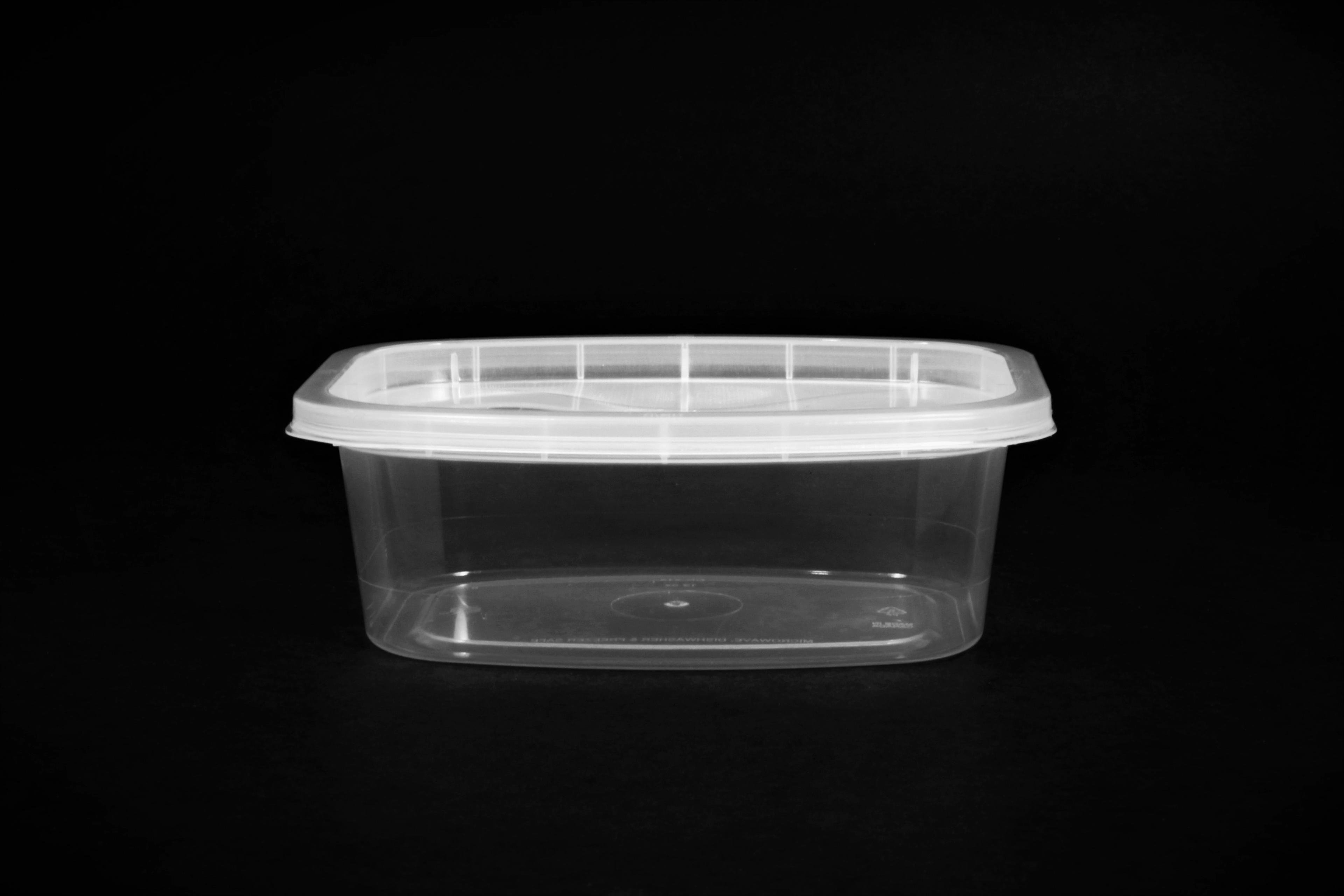 Deli Container Base 12 OZ Plastic Clear Rectangle 400/Case