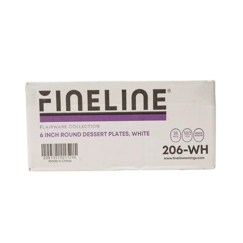 Plate 6 IN Plastic White Round 180/Case