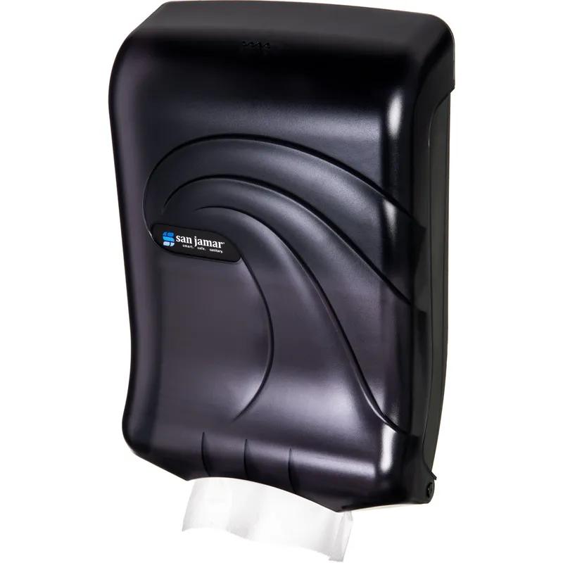 San Jamar Oceans® Paper Towel Dispenser Plastic Smoke Multifold C-Fold 1/Each