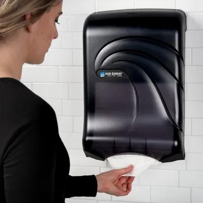 San Jamar Oceans® Paper Towel Dispenser Plastic Smoke Multifold C-Fold 1/Each