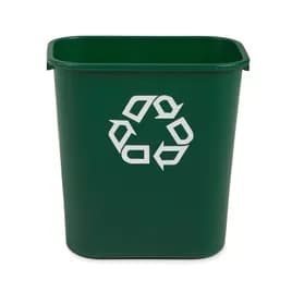 Recycling Bin 14.50X10.50X15.00 IN 7 GAL 28 QT Green Rectangle Resin Deskside 1/Each